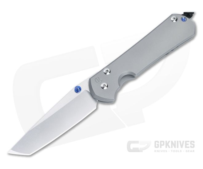 Chris Reeve Large Sebenza 31 MagnaCut Tanto Glass Blast Titanium L31-1687-001 - CRK-L31-1687-001