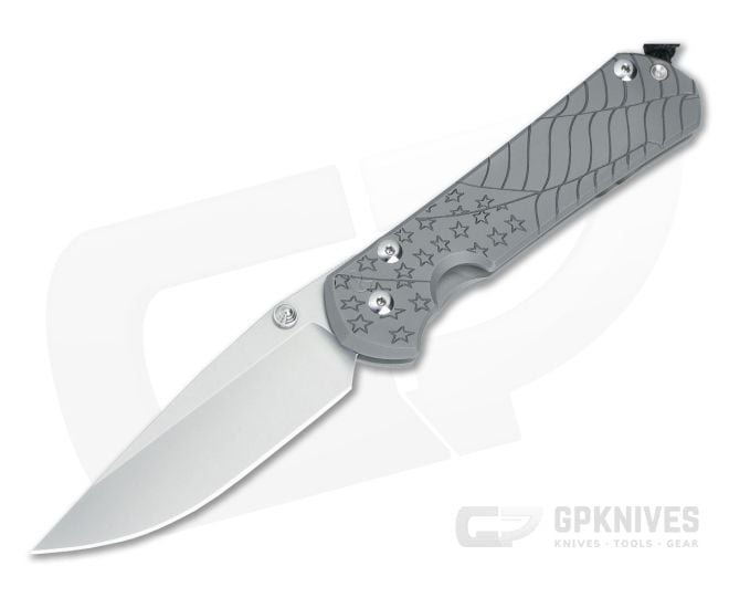 Chris Reeve Large Sebenza 31 Forever Flag Glass Blasted - CRK-L31-1690
