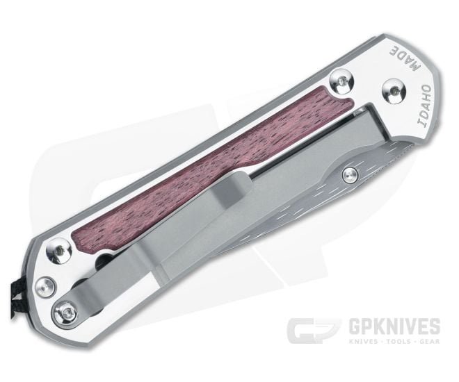 Chris Reeve Large Sebenza 31 Damascus 2024 Annual Purple Heart Wood