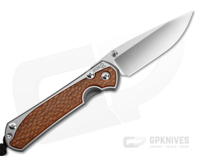 Chris Reeve Large Sebenza 31 Left Hand Annual 2026 Leopard Wood GPKNIVES Exclusive MagnaCut Folding Knife (3.61" Blade) L31-1847 - CRK-L31-1847