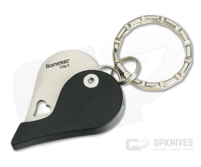 LionSteel LionBeat Ebony Wood Pendant Knife - LS-LB-EB