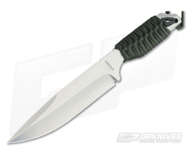 Strider LD Green Cord Wrap Stonewashed S30V - SK-LD-GCW