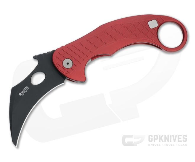 LionSteel Emerson L.E. One Karambit Black Magnacut Red Aluminum - LS-LE1-A-RB
