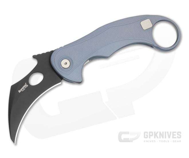 LionSteel L.E. One Mid Karambit Ice Blue Black M390 - LS-LE2-IB