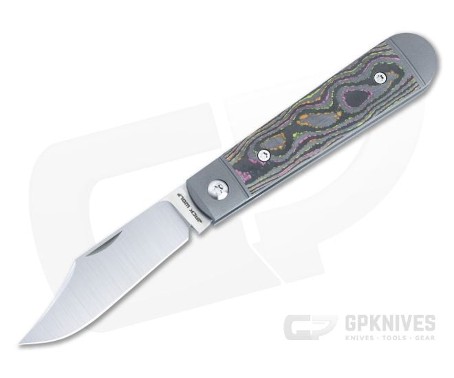 Jack Wolf Knives Little Bro Jack Flo Party CamoCarbon - JWK-LILBR-01-CC-FLO