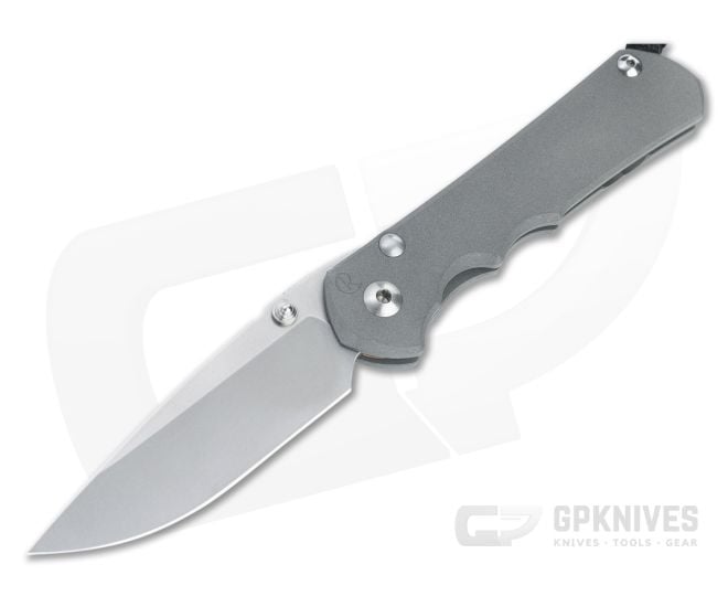 Chris Reeve Large Inkosi S45VN Drop Point Silver Lugs Titanium Folder - CRK-LIN-1000-001