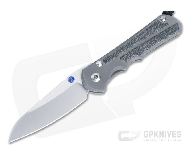 Chris Reeve Large Inkosi Black Canvas Micarta Inlays Blue Lugs Stonewashed MagnaCut Insingo Blade LIN-1028-001 - CRK-LIN-1028-001
