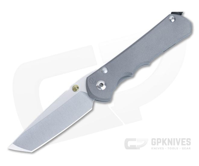 Chris Reeve Large Inkosi Tanto Gold Lugs Titanium Folder LIN-1042-001 - CRK-LIN-1042-001