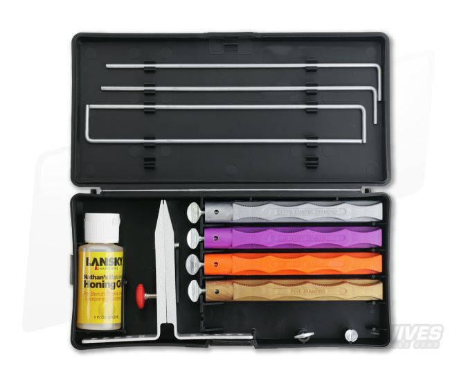 Lansky Deluxe Diamond 4-Stone Knife Sharpening System LKDMD - LN-LKDMD