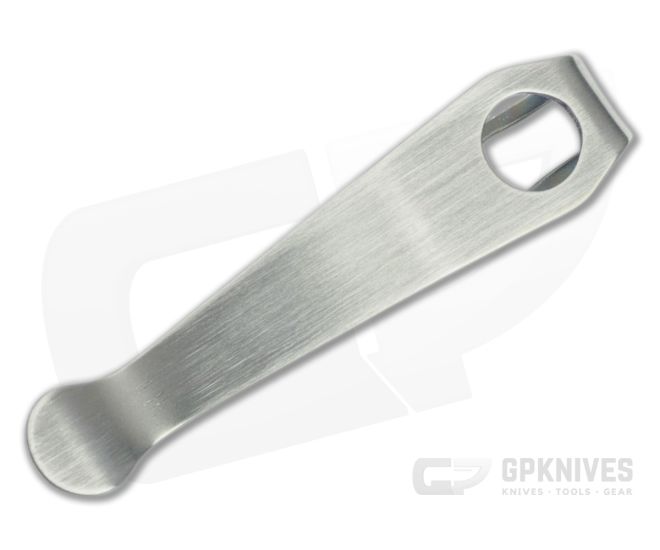 Lynch Northwest Spyderco Satin Standard Wire Clip Replacement Deep Carry Titanium Clip - LNW-062