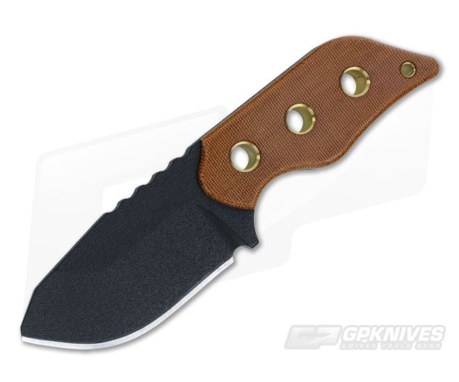 TOPS Lil Roughneck Fixed Blade Tan Micarta - TP-LRNK01