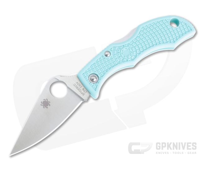 Spyderco Ladybug 3 Teal FRN Limited Edition Satin S30V Keychain Folder LTLP3 - SP-LTLP3