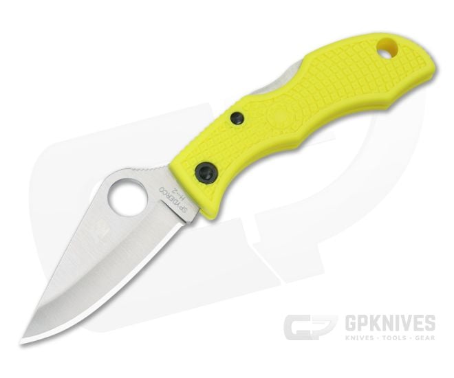 Spyderco Ladybug 3 Salt Plain H2 Yellow FRN LYLP3 - SP-LYLP3
