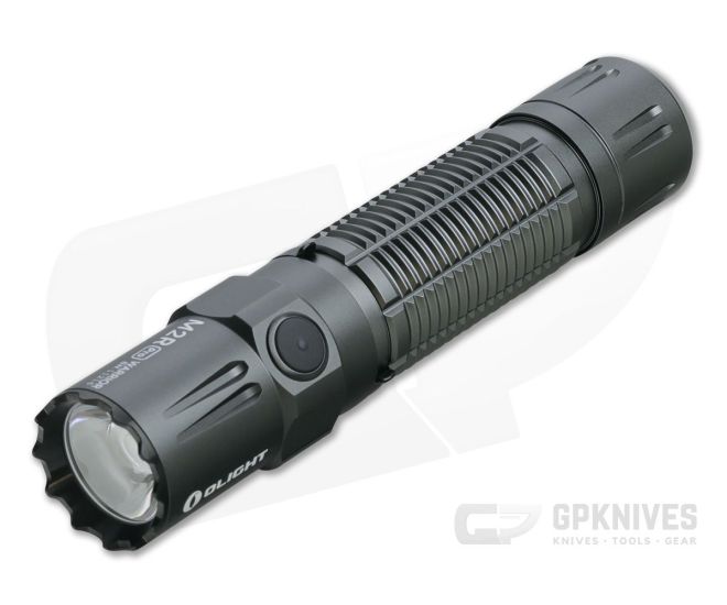 Olight M2R Pro Warrior Gunmetal Gray Limited Tactical Rechargeable 1800 Lumen Neutral White LED Flashlight - OL-M2R-PRO-GG