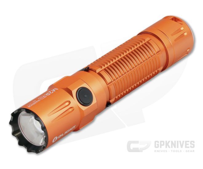 Olight M2R Pro Warrior Orange Limited Edition Tactical Rechargeable 1800 Lumen Neutral White LED Flashlight - OL-M2R-PRO-ORANGE