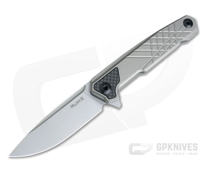 RUIKE M875-TZ Bead Blast N690 Titanium Frame Lock Flipper - RU-M875-TZ
