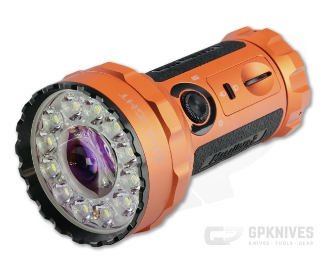 Olight Marauder 2 LTD Orange 14000 Lumen Rechargeable Flashlight w/ Power Adaptor - OL-MARAUDER-2-OR