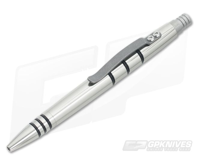 Tuff-Writer Mini Click Titanium Ink Pen Polished - TW-MC-TI-POL