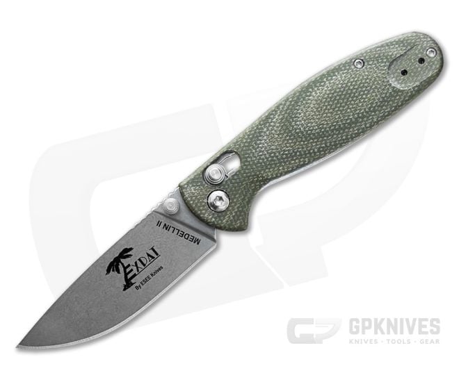 ESEE Medellin II Olive Green Micarta - ESEE-MEDELLIN-II