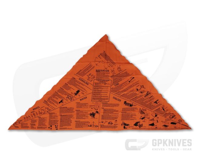 Survival Metrics Head for Survival Orange Triangular Bandana Cravat - AC-METHSO