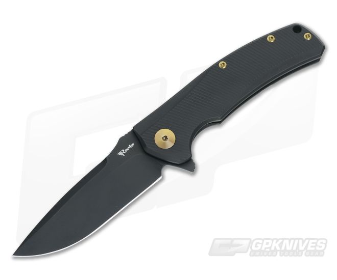 Reate Knives Mini Horizon-D Black PVD M390 Frame Lock Flipper - RK-MHD-04