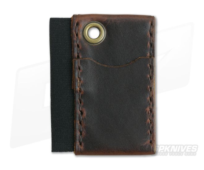 Hitch & Timber Micro Runt Brown Nut Leather EDC Slip & Pen Holder - HT-MICRORUNT-BN