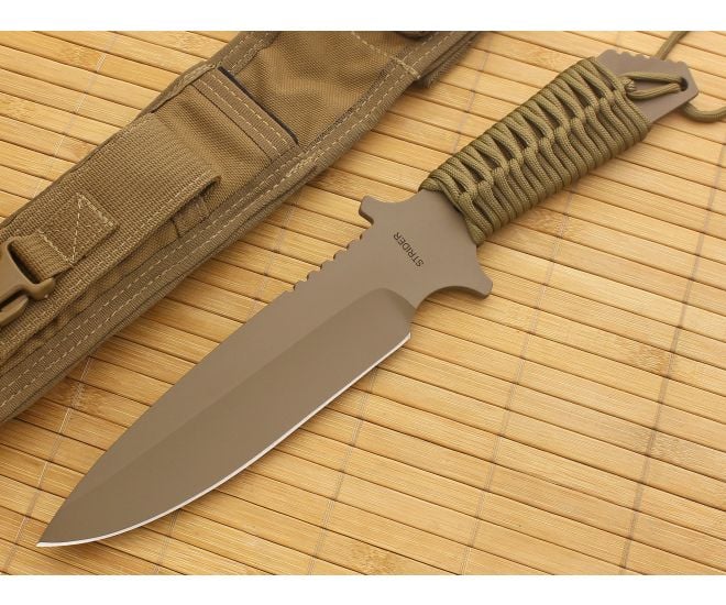 Strider Knives MK-1 Desert Cerakote with Coyote Cord Wrap - SK-MK1-01