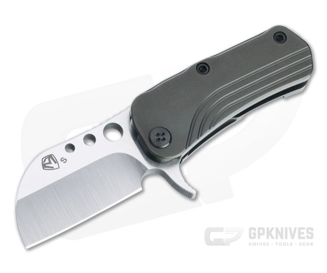Medford Knives Chunky Monkey Tumbled S35VN Black PVD Titanium Frame Lock Flipper MKT075 - MKT-MKT075