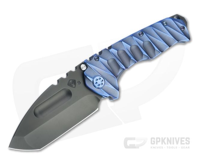 Medford Praetorian Ti Tanto PVD 3V Faced Blue Lightning Titanium Folder MKT080 - MKT-MKT080