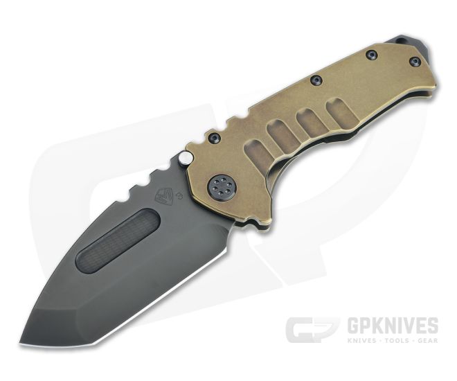 Medford Praetorian T Tanto PVD 3V Tumbled Bronze Titanium Folder MKT088 - MKT-MKT088