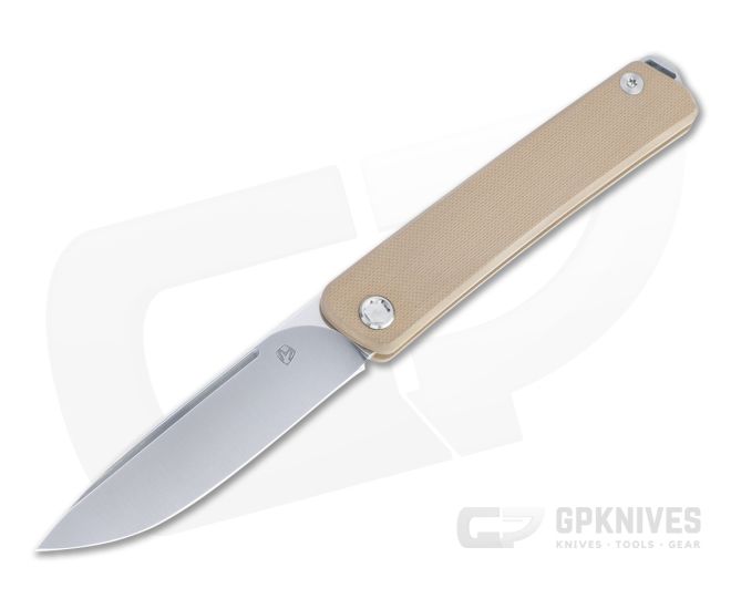 Medford Air Jack Tumbled S35VN Coyote G10 Slip Joint Folder - MKT-091