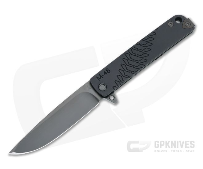 Medford M-48 Black PVD S35VN Black Aluminum Titanium Frame Lock Flipper MKT104 - MKT-MKT104