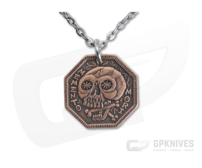 Shire Post Mint Memento Mori Copper Necklace - SPM-MM-CO-P-BC