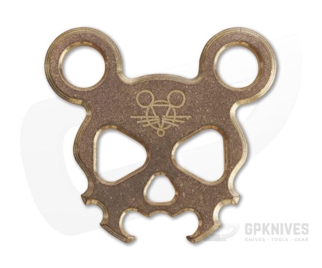 GiantMouse Morbid Mouse Mini Bronze Bottle Opener Keychain - GM-MM-MINI-BRONZE