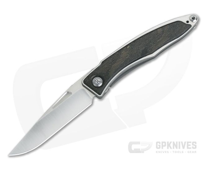 Chris Reeve Mnandi Bog Oak Wood Gentleman's Titanium Frame Lock Folder MNA-1000-007 - CRK-MNA-1000-007