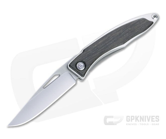 Chris Reeve Mnandi S45VN Bog Oak Wood Inlaid Titanium Dress Carry Folder 009 - CRK-MNA-1000-009