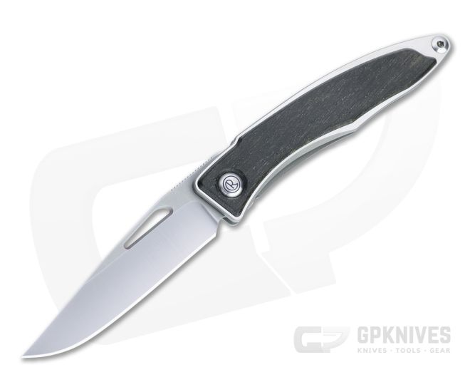 Chris Reeve Mnandi S45VN Bog Oak Wood Inlaid Titanium Dress Carry Folder 010 - CRK-MNA-1000-010