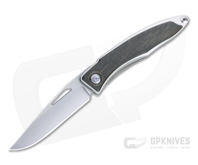 Chris Reeve Mnandi S45VN Bog Oak Wood Inlaid Titanium Dress Carry Folder 011 - CRK-MNA-1000-011