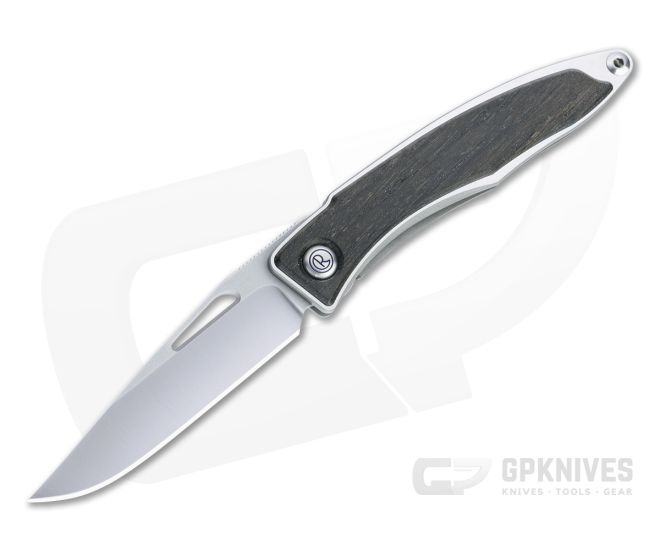 Chris Reeve Mnandi S45VN Bog Oak Wood Inlaid Titanium Dress Carry Folder 012 - CRK-MNA-1000-012
