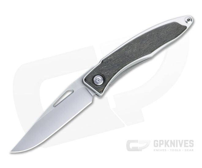 Chris Reeve Mnandi S45VN Bog Oak Wood Inlaid Titanium Dress Carry Folder 013 - CRK-MNA-1000-013