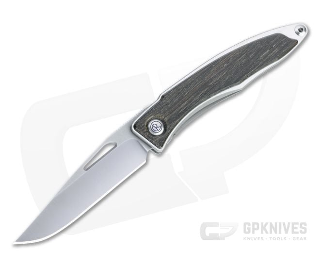 Chris Reeve Mnandi S45VN Bog Oak Wood Inlaid Titanium Dress Carry Folder 015 - CRK-MNA-1000-015