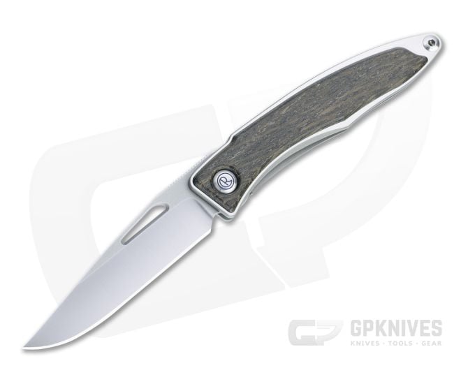 Chris Reeve Mnandi S45VN Bog Oak Wood Inlaid Titanium Dress Carry Folder 016 - CRK-MNA-1000-016