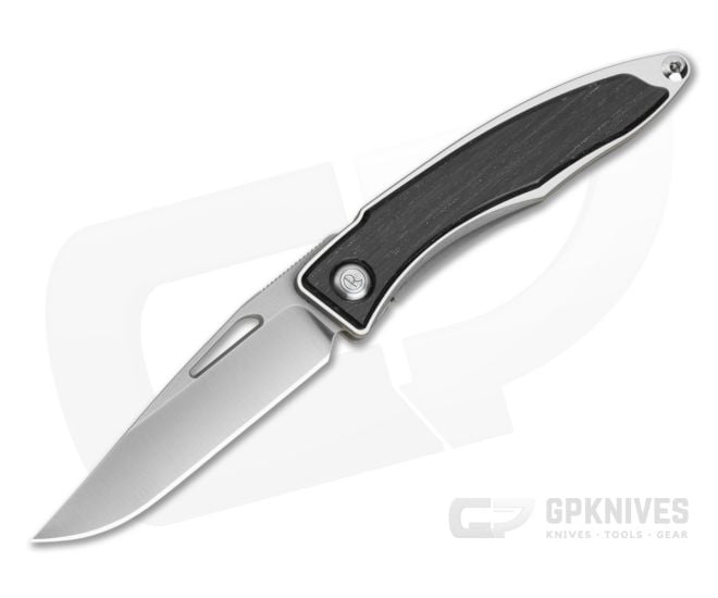 Chris Reeve Mnandi Bog Oak Wood Polished Titanium MagnaCut Frame Lock Knife (2.75" Blade) MNA-1008-033 - CRK-MNA-1000-033