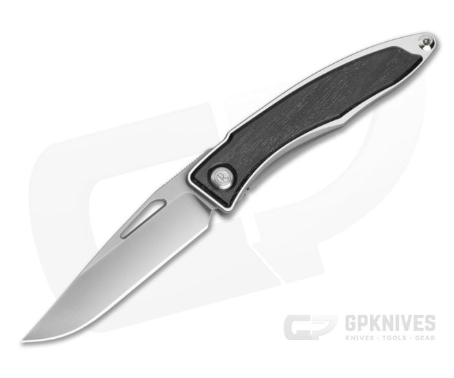 Chris Reeve Mnandi Bog Oak Wood Polished Titanium MagnaCut Frame Lock Knife (2.75" Blade) MNA-1008-037 - CRK-MNA-1000-037