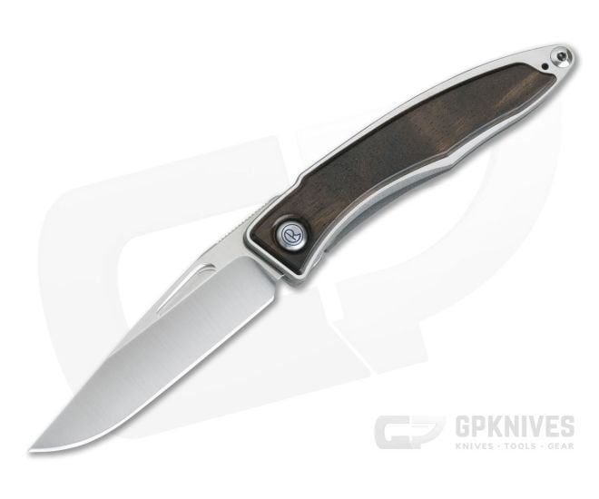 Chris Reeve Mnandi Macassar Ebony Wood Gentleman's Titanium Frame Lock Folder 006 - CRK-MNA-1016-006