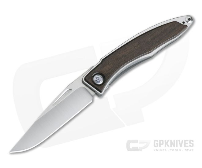 Chris Reeve Mnandi Macassar Ebony Wood Gentleman's Titanium Frame Lock Folder 007 - CRK-MNA-1016-007