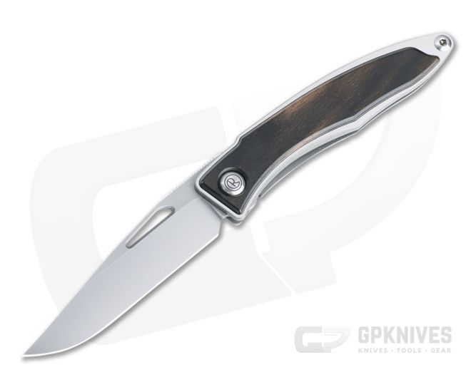 Chris Reeve Mnandi S45VN Macassar Ebony Wood Inlaid Titanium Dress Carry Folder 014 - CRK-MNA-1016-014