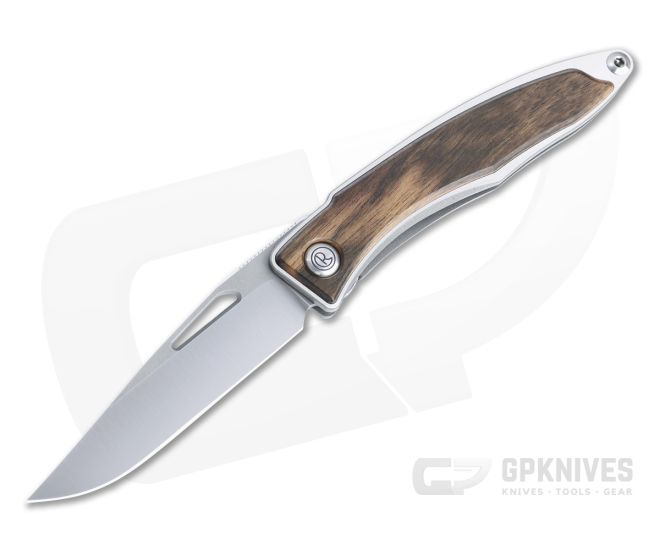 Chris Reeve Mnandi S45VN Macassar Ebony Wood Inlaid Titanium Dress Carry Folder 018 - CRK-MNA-1016-018