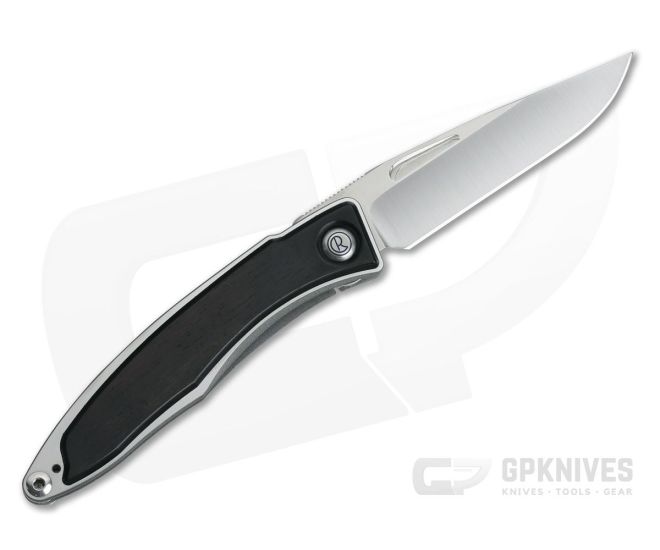 Chris Reeve Mnandi Left Handed Macassar Ebony Wood Gentleman's Titanium Frame Lock Folder MNA-1017-002 - CRK-MNA-1017-002
