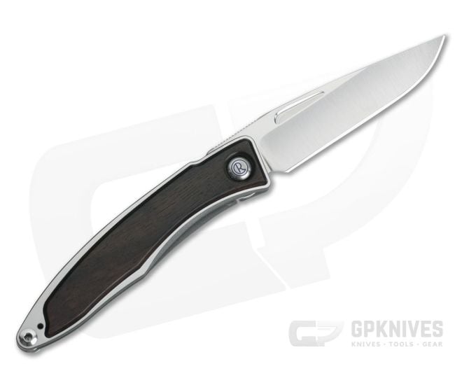 Chris Reeve Mnandi Left Handed Macassar Ebony Wood Gentleman's Titanium Frame Lock Folder MNA-1017-003 - CRK-MNA-1017-003